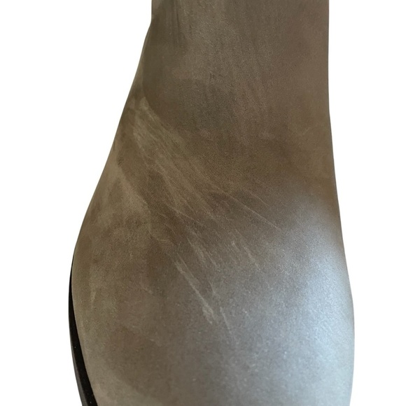 Vionic Shantelle Waterproof Side Zip Nubuck Leather Boots Gray/Green Size 10W - Picture 11 of 13